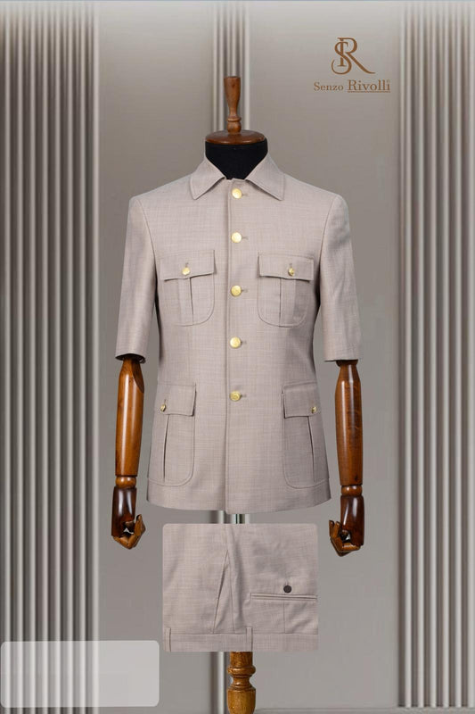 Turkish Short Sleeve Safari Suit